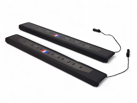 2016-2024 Chevrolet Camaro Coupe Illuminated Door Sill Plates 84127637 *READ*