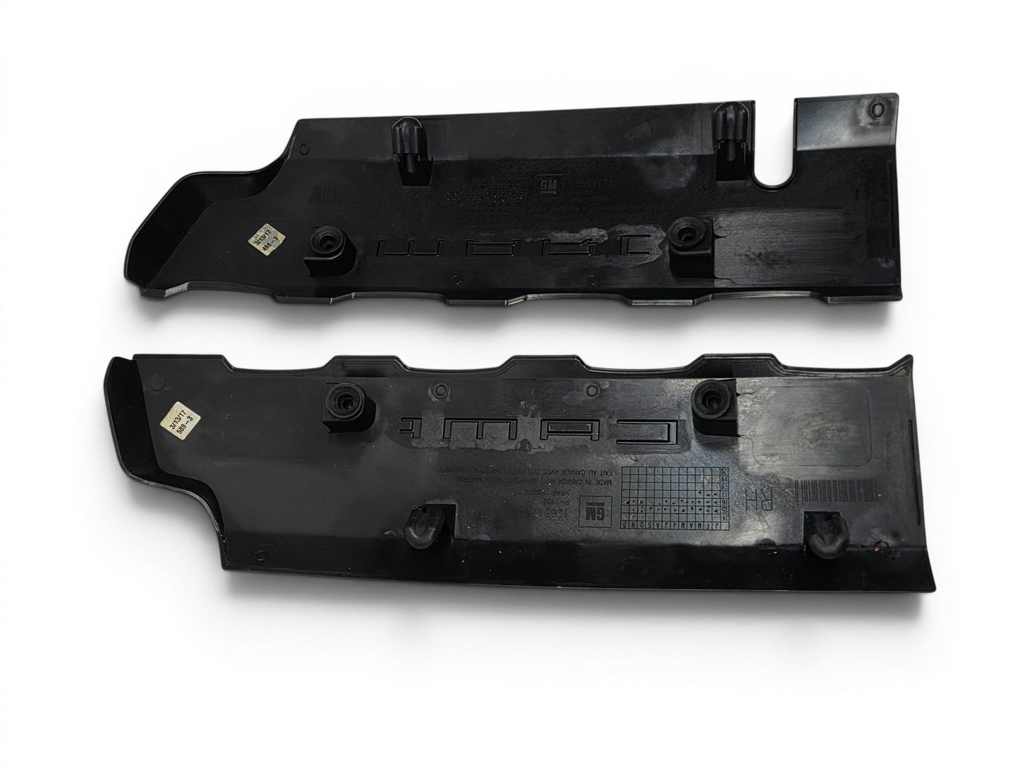 2016-2024 Chevy Camaro SS LT1 6.2L Engine Fuel Rail Covers Pair Black OEM GM