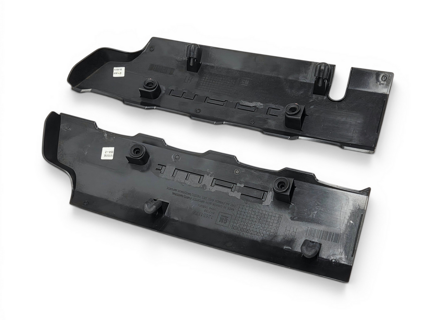 2016-2024 Chevy Camaro SS LT1 6.2L Engine Fuel Rail Covers Pair Black OEM GM