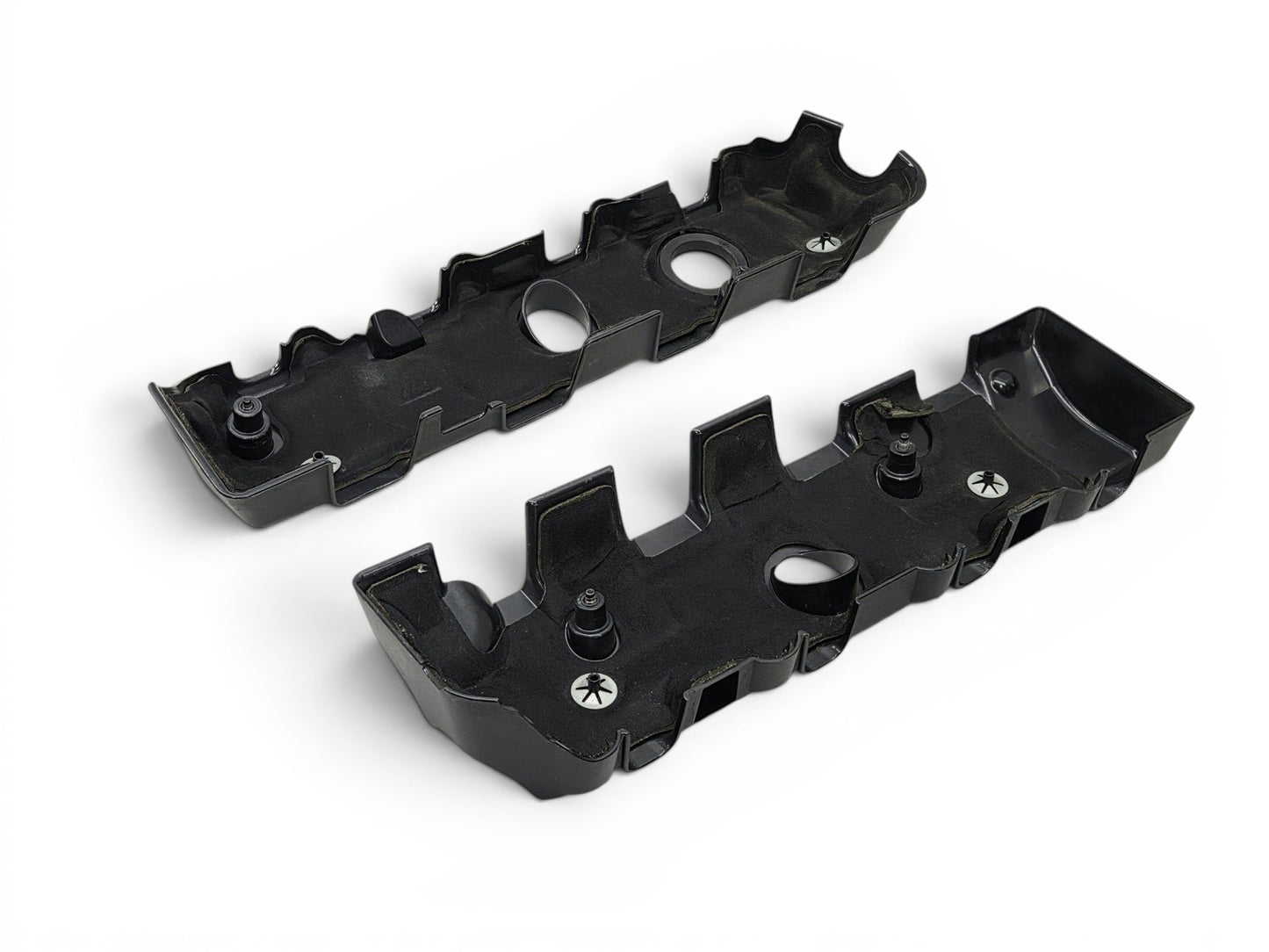 Send it Auto Parts OEM black plastic coil covers for Chevy Camaro LT1 LT4 6.2L V8 engines, underside view.