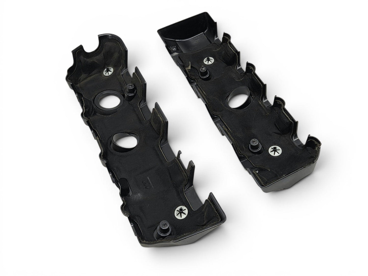 Send it Auto Parts OEM black plastic coil covers for Chevy Camaro LT1 LT4 6.2L V8 engines, underside view.