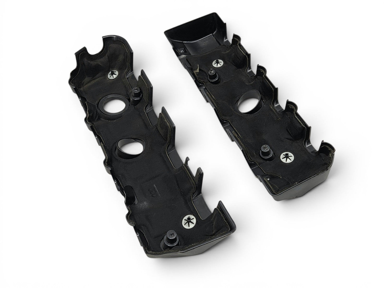 Send it Auto Parts OEM black plastic coil covers for Chevy Camaro LT1 LT4 6.2L V8 engines, underside view.