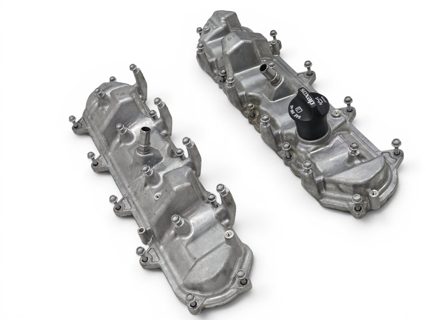 Send it Auto Parts OEM GM rocker arm valve covers for 2016-2024 LT1 LT4 engines in silver cast aluminum