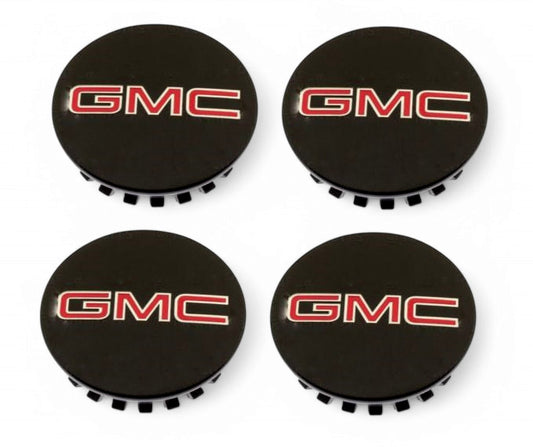 2017-2025 Canyon Acadia Wheel Center Caps set of 4 Black w/ GMC Logo 84165540