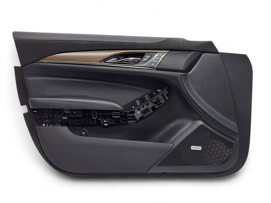 2018-2019 Cadillac CTSV CTS-V Driver Interior Door Panel Black Saffron OEM GM