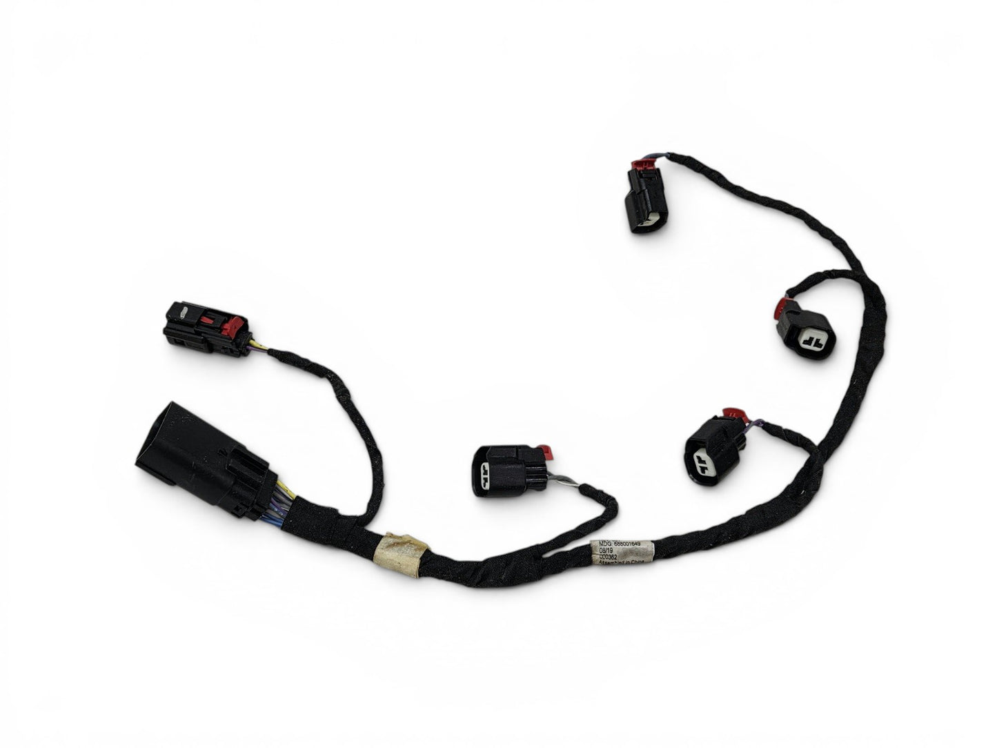 Send it Auto Parts OEM fuel injector wiring harness for Chevy, Cadillac, and GMC V8 engines, part number 28605173.