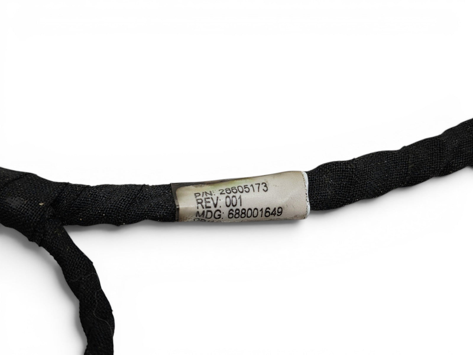 Send it Auto Parts OEM fuel injector wiring harness with part number 28605173 label for Chevy, Cadillac, and GMC