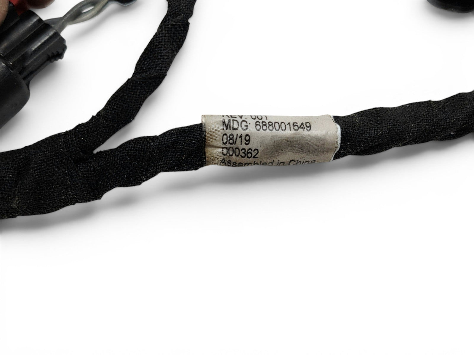 Send it Auto Parts OEM fuel injector wiring harness with identification label for Chevy, Cadillac, and GMC vehicles