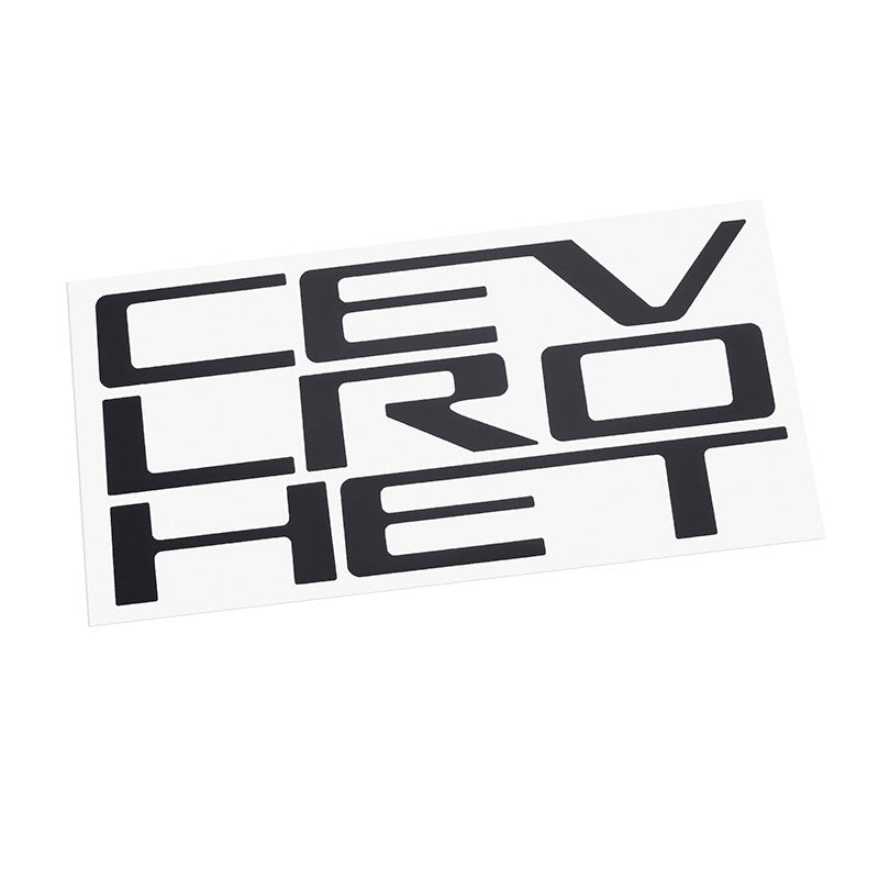 2019-2025 Chevy Silverado Black Tailgate Lettering Decal OEM GM 84370615