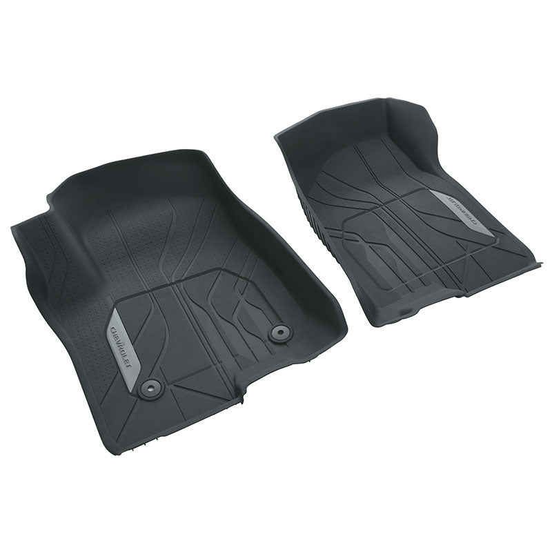 2019-2024 Chevy Silverado Front Row Black All Weather Floor Mats OEM GM