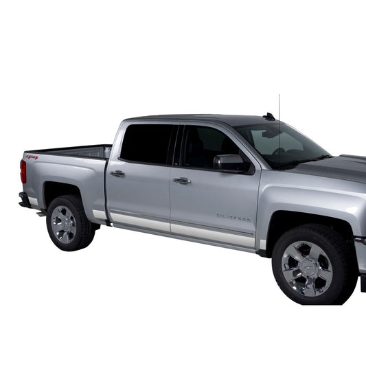2019-2024 Silverado Sierra 1500 Double Cab Std Bed Stainless Side Molding OEM GM