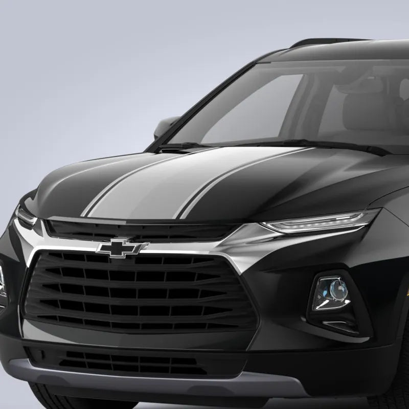 2019-2025 Chevy Blazer Hood and Liftgate Rally Stripe Package Silver OEM GM