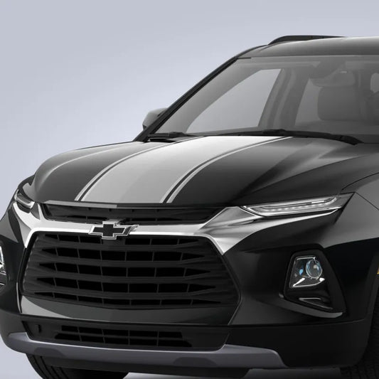 2019-2025 Chevy Blazer Hood and Liftgate Rally Stripe Package Silver OEM GM