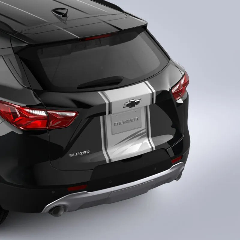 2019-2025 Chevy Blazer Hood and Liftgate Rally Stripe Package Silver OEM GM