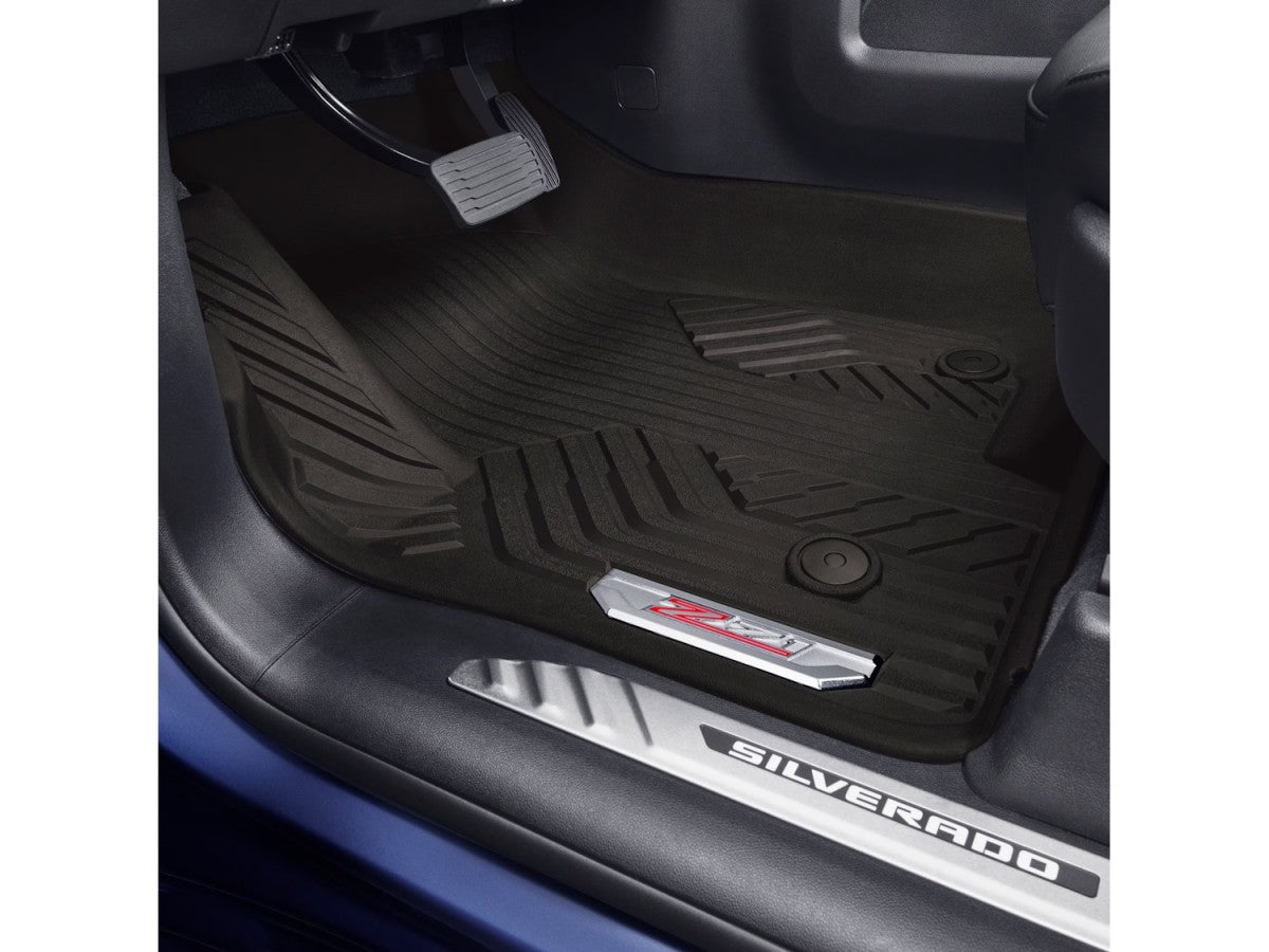 2019-2026 Silverado All Weather Front Floor Liners Dark Atmosphere Z71 OEM GM