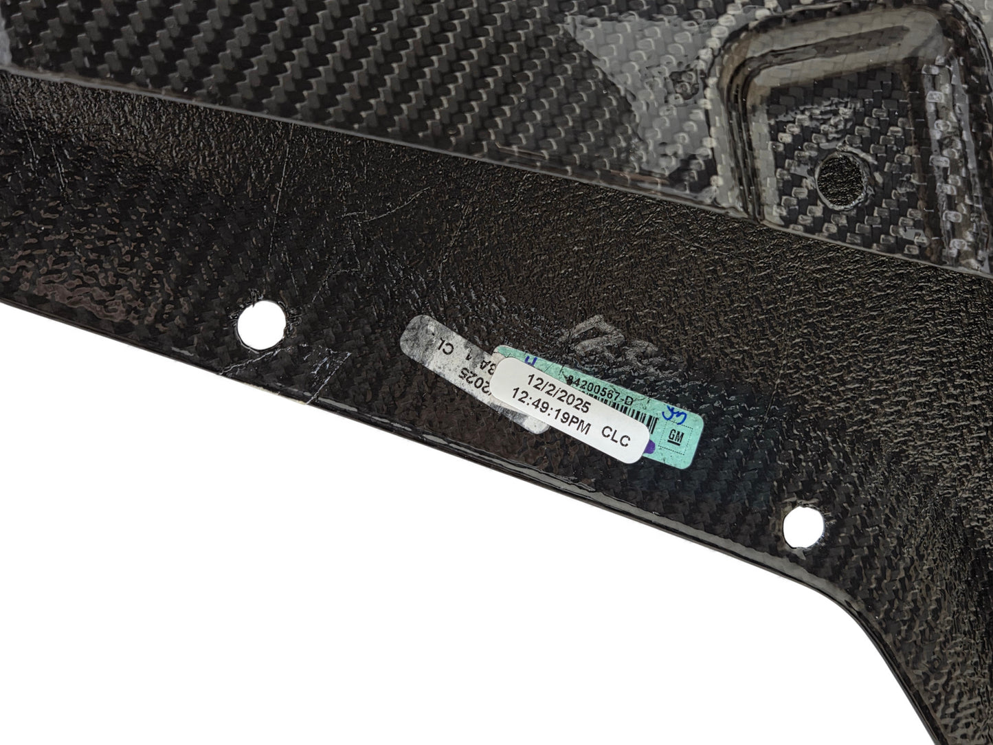 2019 Corvette C7 ZR1 Exposed Carbon Fiber Front Splitter Sebring Package OEM