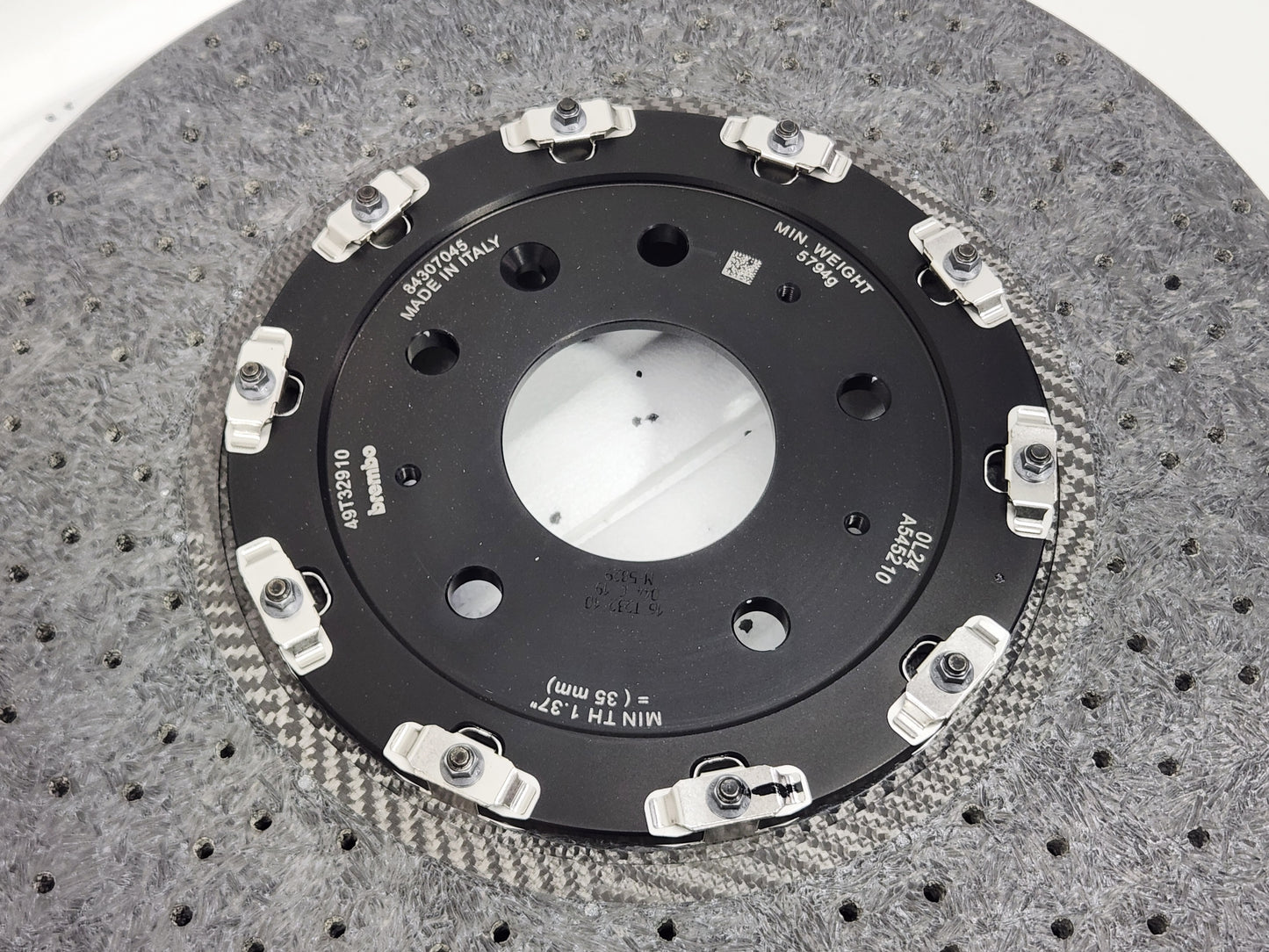 2019 Corvette C7 ZR1 Front Carbon Ceramic Brembo Brake Rotor OEM GM