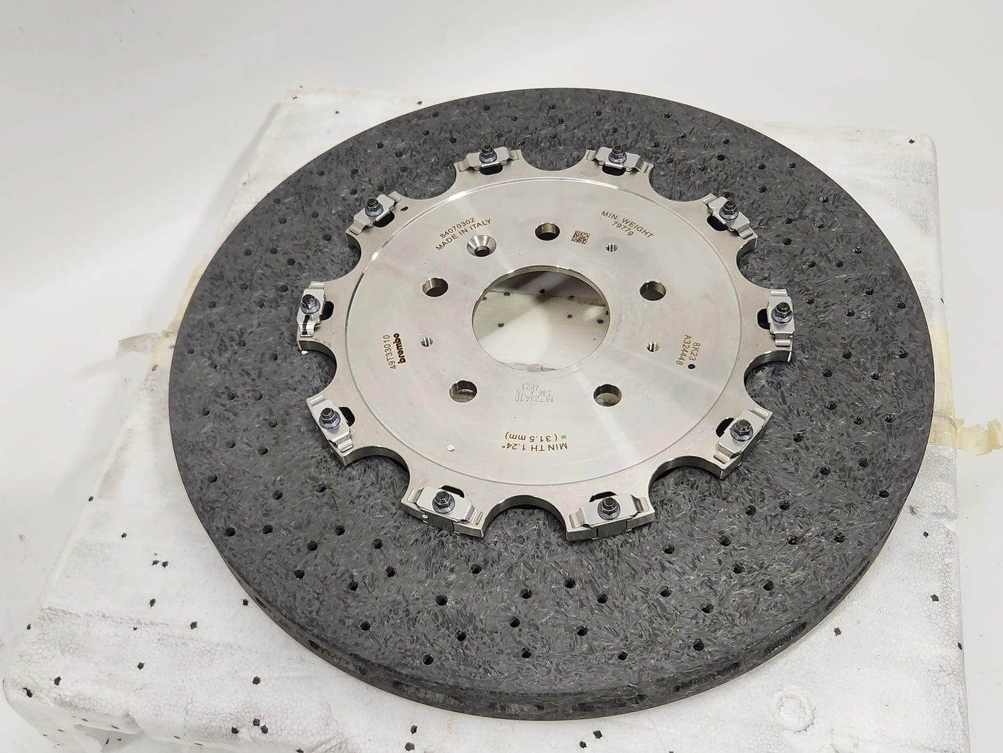 2019 Corvette C7 ZR1 Rear Carbon Ceramic Brembo Brake Rotor OEM GM