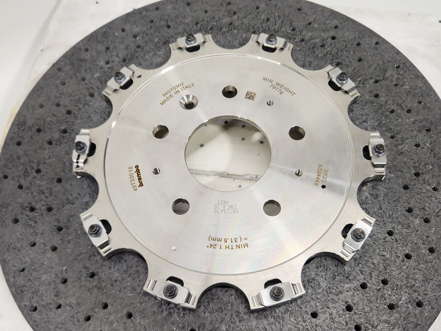 2019 Corvette C7 ZR1 Rear Carbon Ceramic Brembo Brake Rotor OEM GM