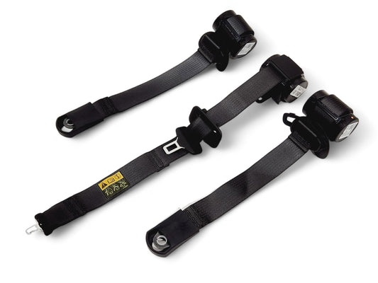 2020-2023 Cadillac CT4 Rear Right Left Center Black Seat Belts OEM GM