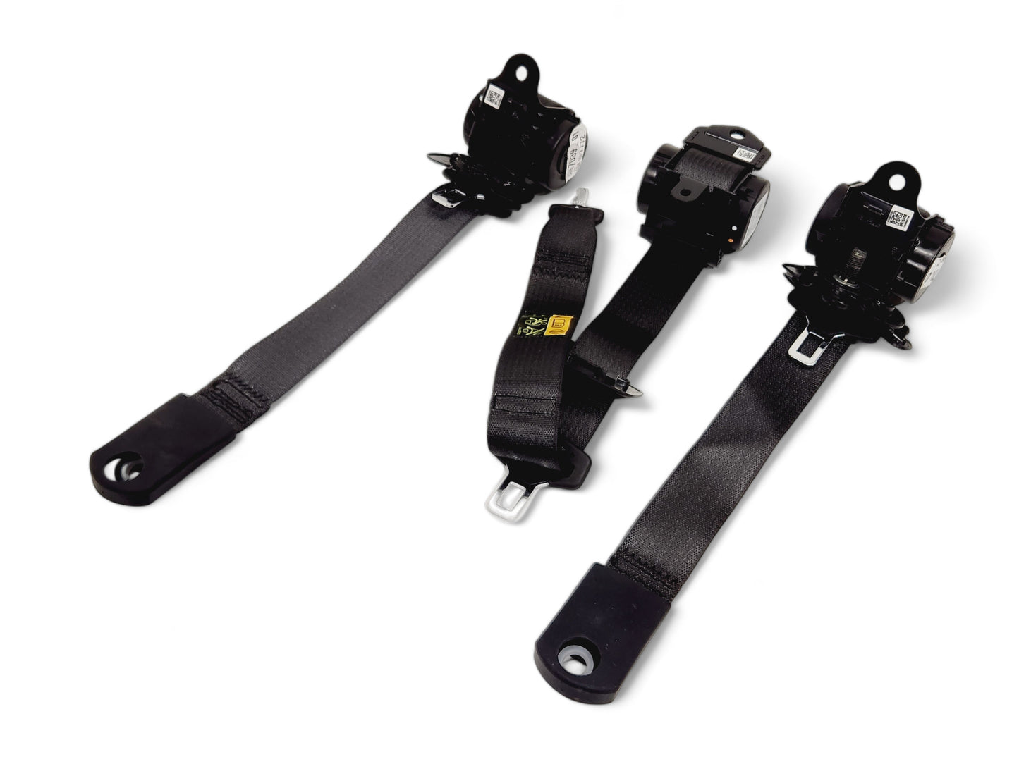 2020-2023 Cadillac CT4 Rear Right Left Center Black Seat Belts OEM GM