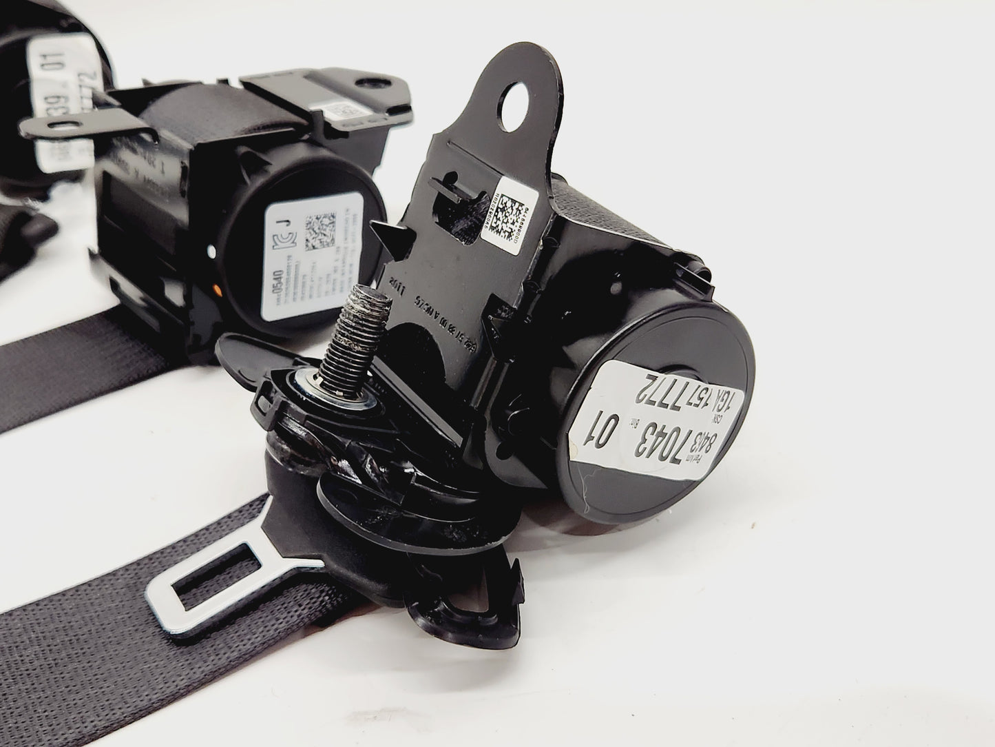 2020-2023 Cadillac CT4 Rear Right Left Center Black Seat Belts OEM GM