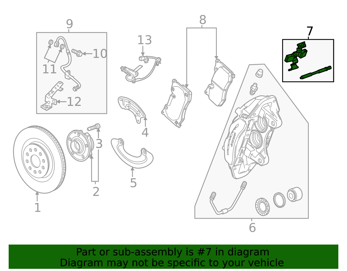 2020-2025 Corvette C8 Non Z51 Rear Brake Caliper Guide Pins with Clip OEM GM