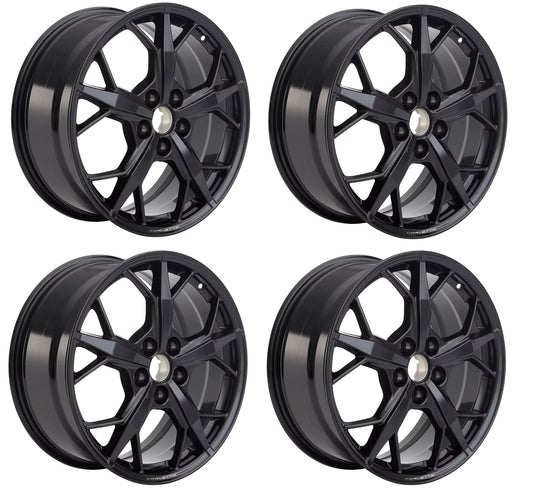 2020-2025 Chevy Corvette C8 Trident Gloss Black Wheel Set OEM GM