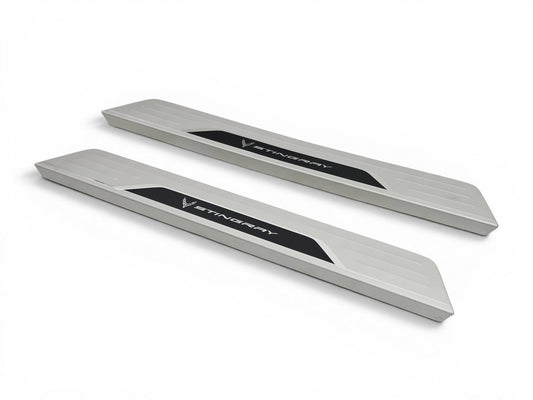 2020-2025 Corvette C8 Stingray Door Sill Scuff Entry Plates OEM GM 84860639