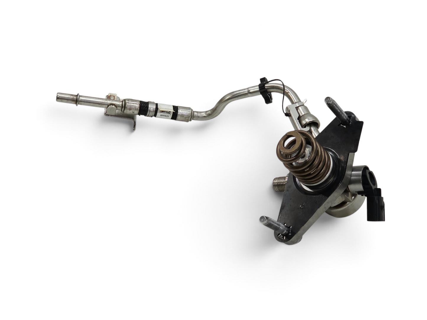 Send it Auto Parts OEM GM fuel pump with attached fuel line for 6.2L and 6.6L V8 engines, isolated on white.