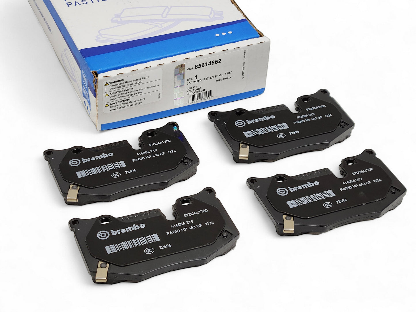 2020-2026 Chevy Corvette C8 Stingray Z51 Brembo Rear Brake Pads OEM GM