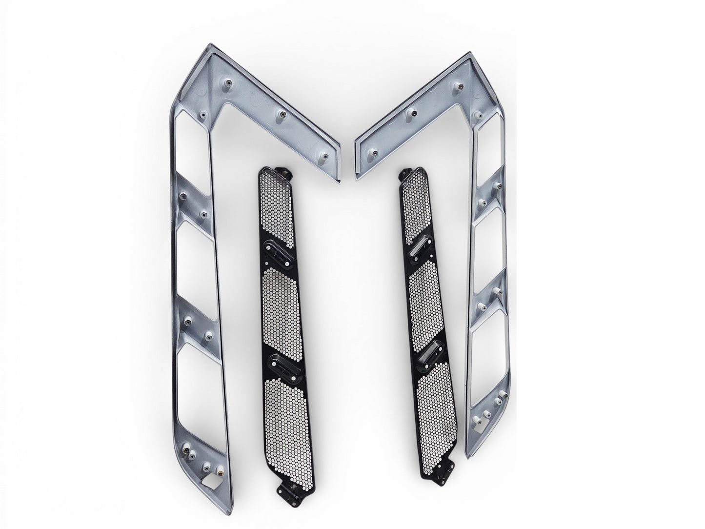 2020-2026 Corvette C8 Coupe Engine Cover trim and Mesh Artic White OEM GM