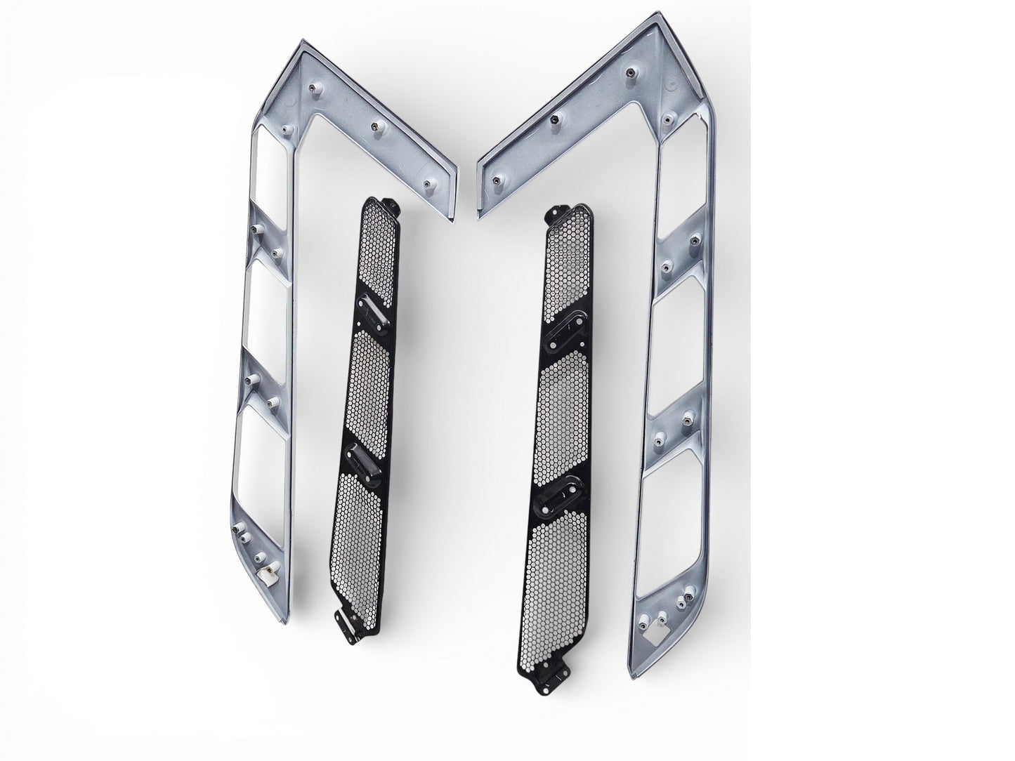 2020-2026 Corvette C8 Coupe Engine Cover trim and Mesh Artic White OEM GM