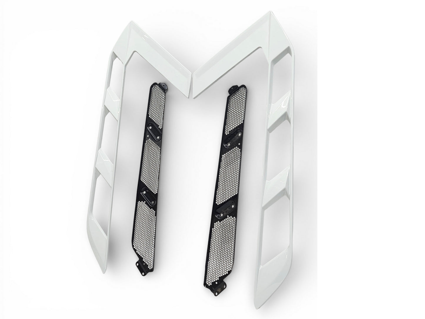 2020-2026 Corvette C8 Coupe Engine Cover trim and Mesh Artic White OEM GM