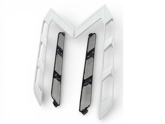 2020-2026 Corvette C8 Coupe Engine Cover trim and Mesh Artic White OEM GM