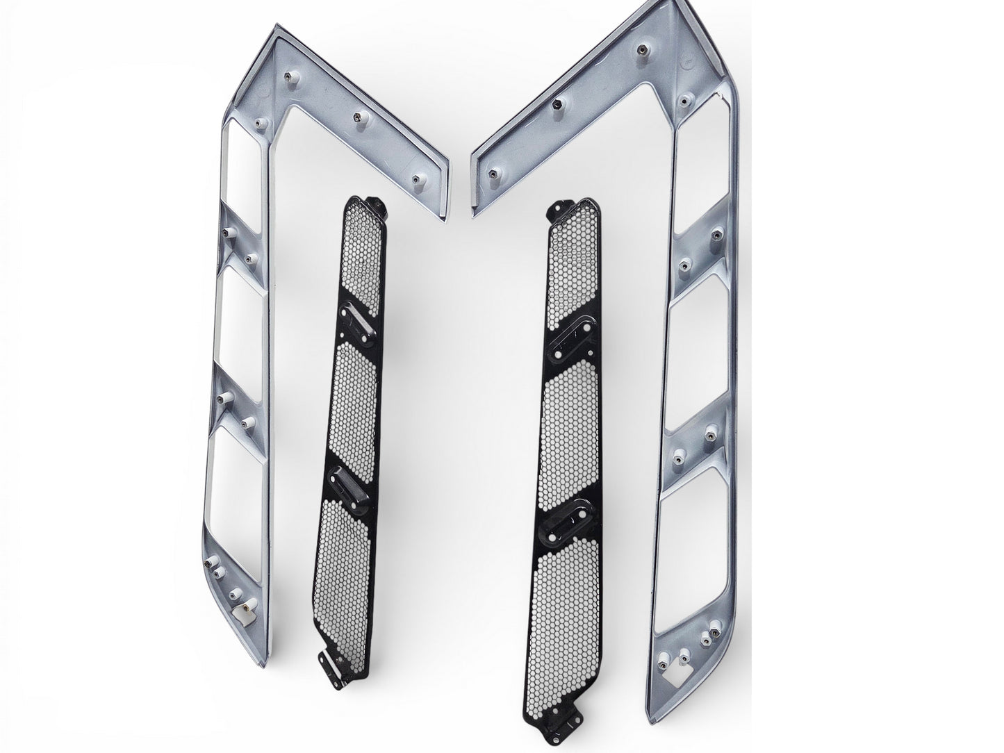 2020-2026 Corvette C8 Coupe Engine Cover trim and Mesh Artic White OEM GM