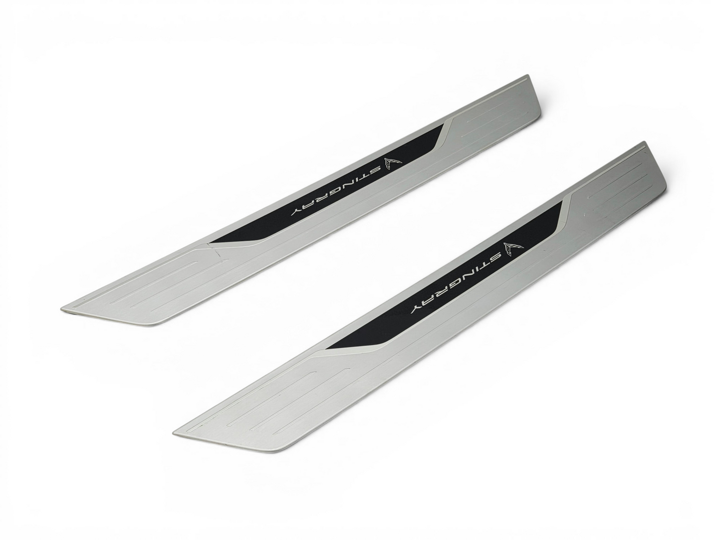 2020-2026 Corvette C8 Stingray Door Sill Entry Plates OEM GM 84860639 - 1 Pair