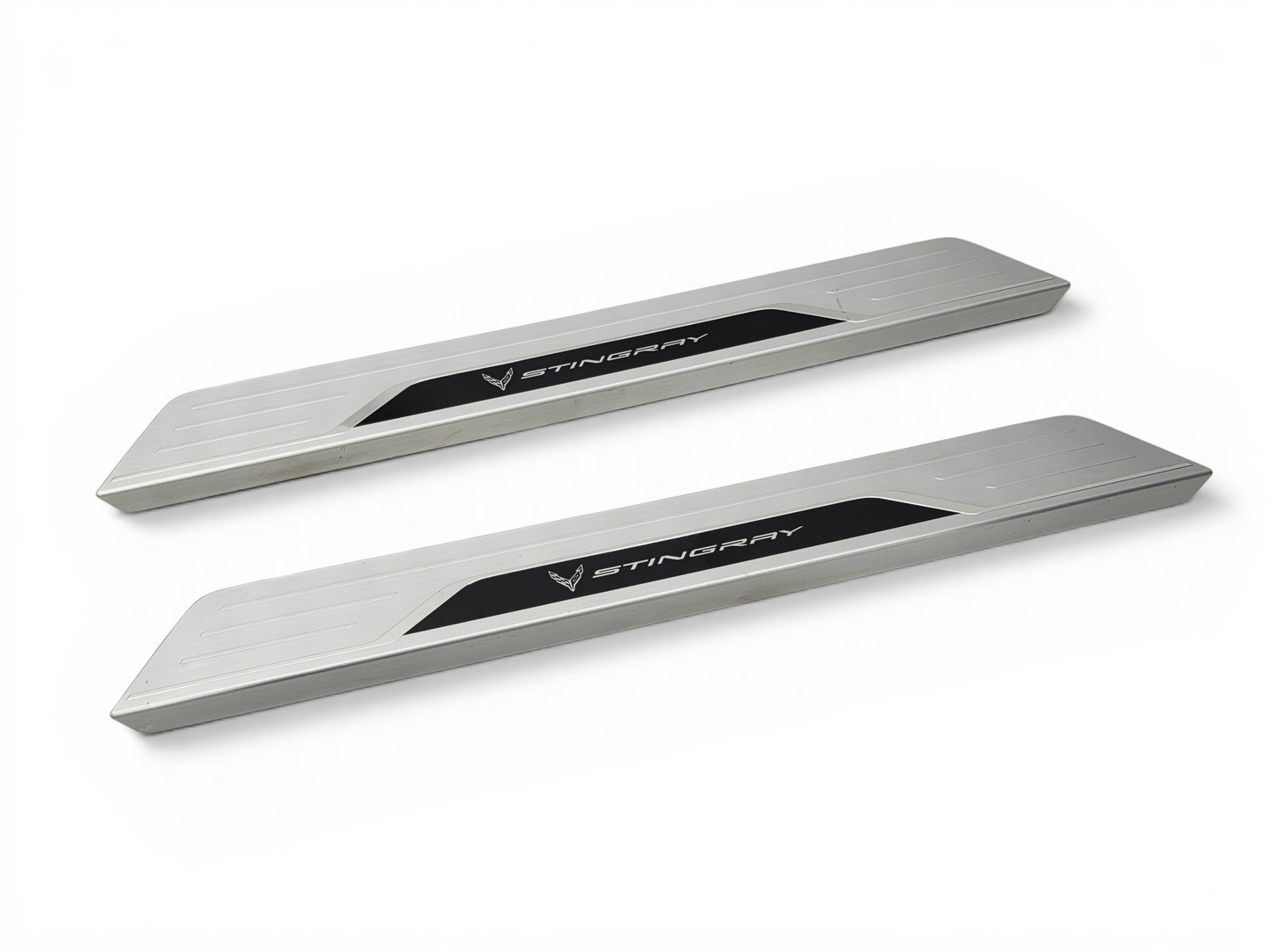 2020-2026 Corvette C8 Stingray Door Sill Entry Plates OEM GM 84860639 - 1 Pair