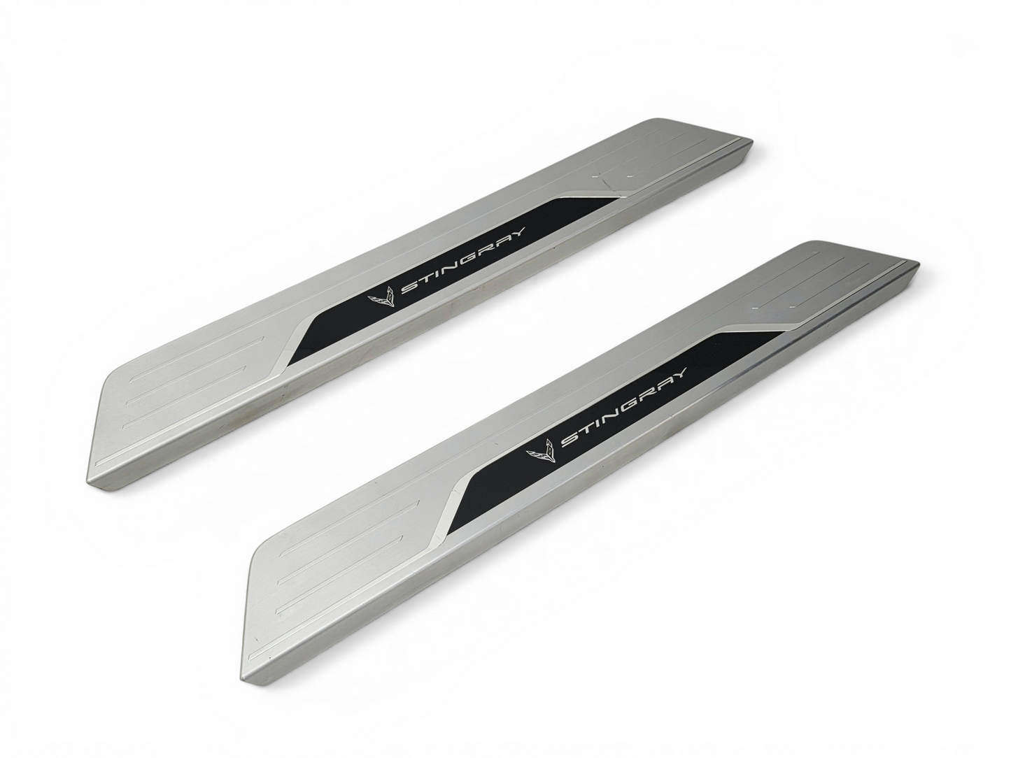 2020-2026 Corvette C8 Stingray Door Sill Entry Plates OEM GM 84860639 - 1 Pair