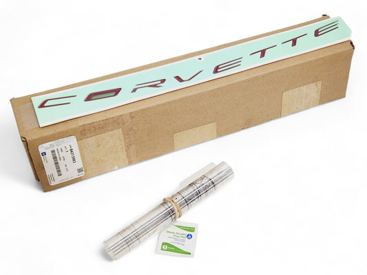 2021-2024 Chevy Corvette C8 Torch Red Rear Bumper Script OEM GM 84313983