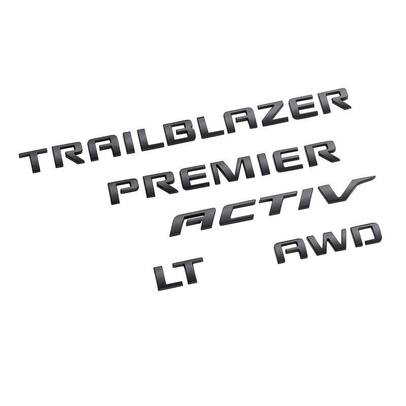 2021-2025 Chevy Trailblazer Rear "Trailblazer" Emblems in Black GM OEM 42764658