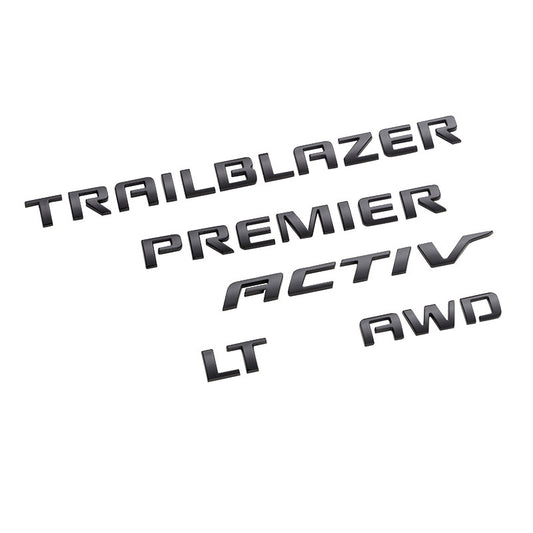 2021-2025 Chevy Trailblazer Rear "Trailblazer" Emblems in Black GM OEM 42764658
