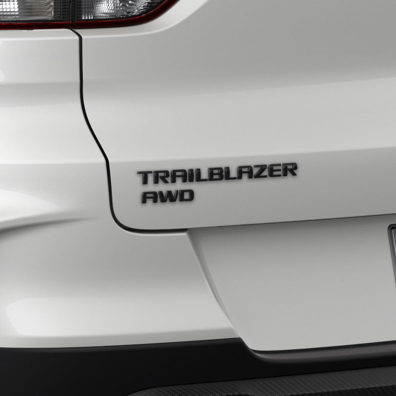 2021-2025 Chevy Trailblazer Rear "Trailblazer" Emblems in Black GM OEM 42764658