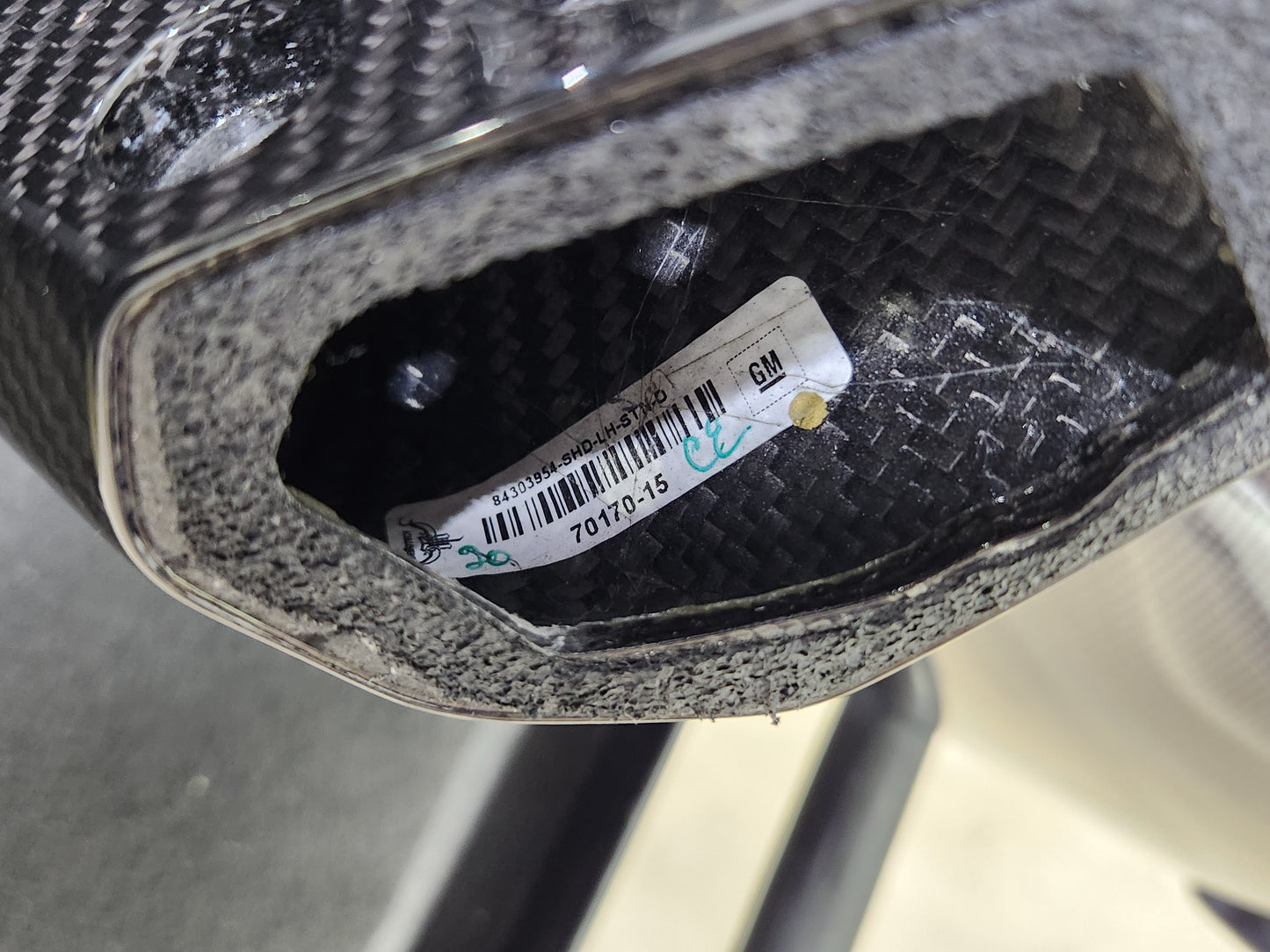 2023-2025 Corvette C8 Z06 Z07 Exposed Carbon Fiber High Wing OEM *BLEM*