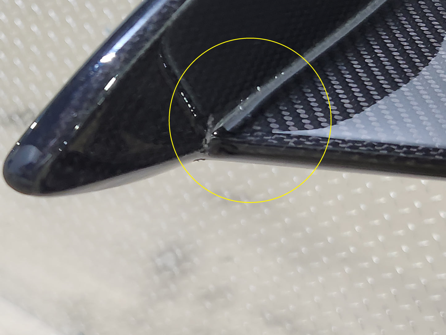 2023-2025 Corvette C8 Z06 Z07 Exposed Carbon Fiber High Wing OEM *BLEM*