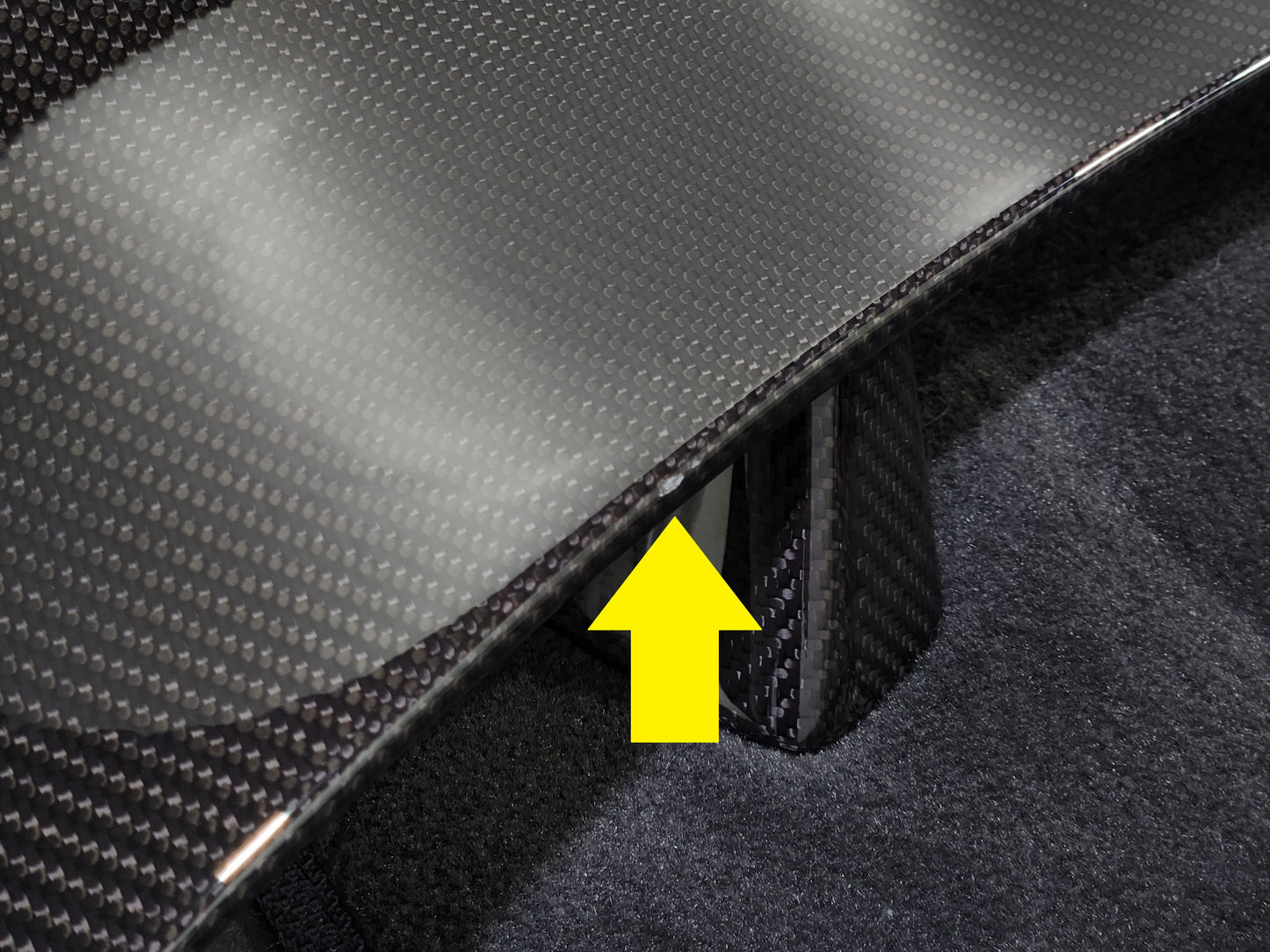 2023-2025 Corvette C8 Z06 Z07 Exposed Carbon Fiber High Wing OEM *BLEM*