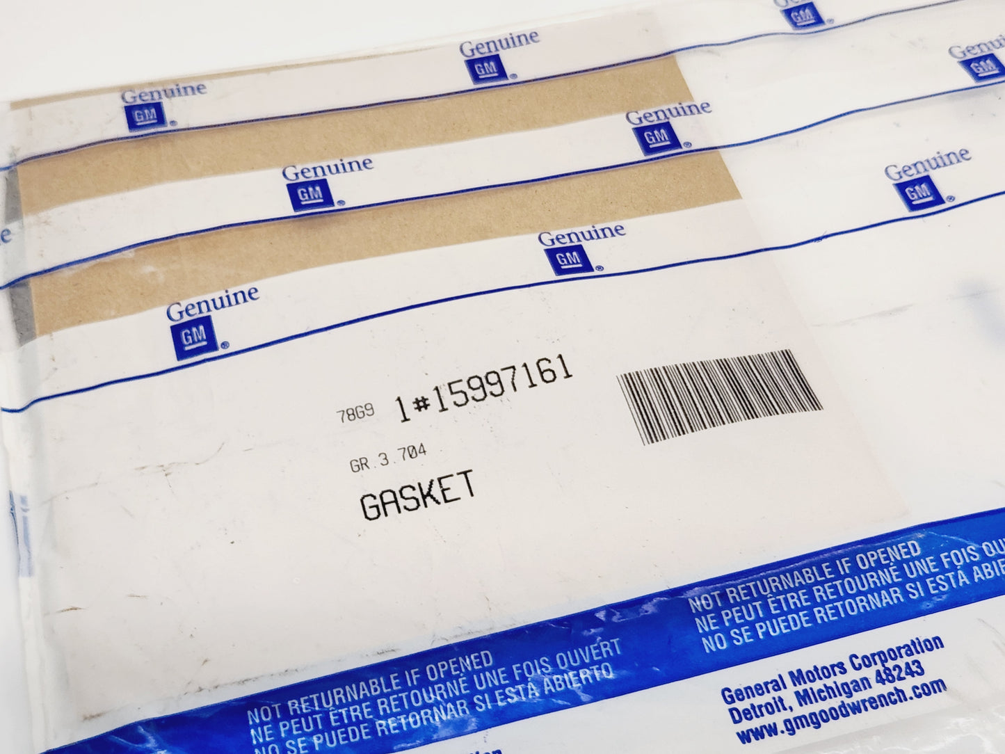 Catalytic Converter Gasket OEM GM 15997161