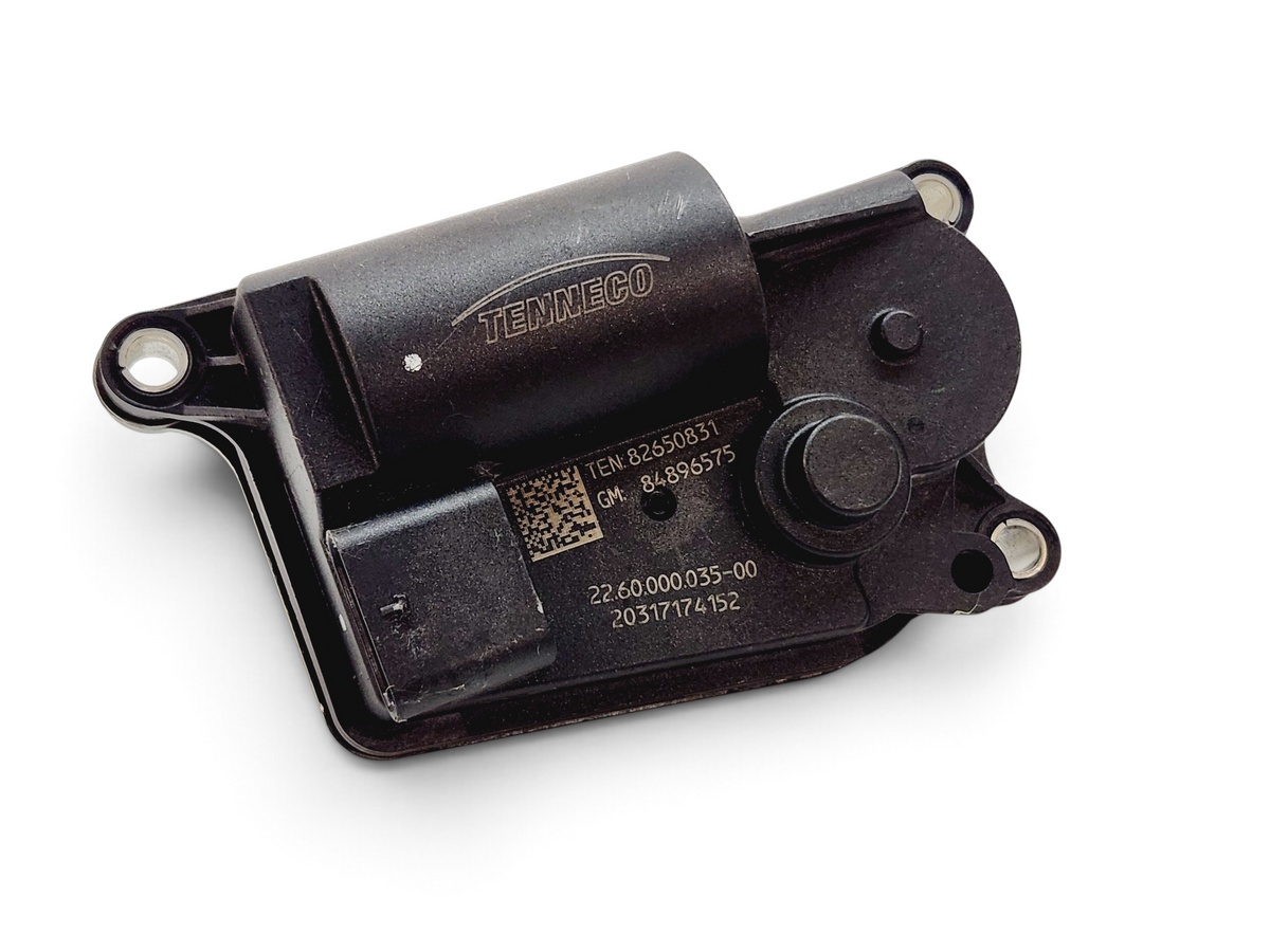 Send it Auto Parts OEM Chevy Corvette C8 performance exhaust actuator valve in black plastic with part numbers