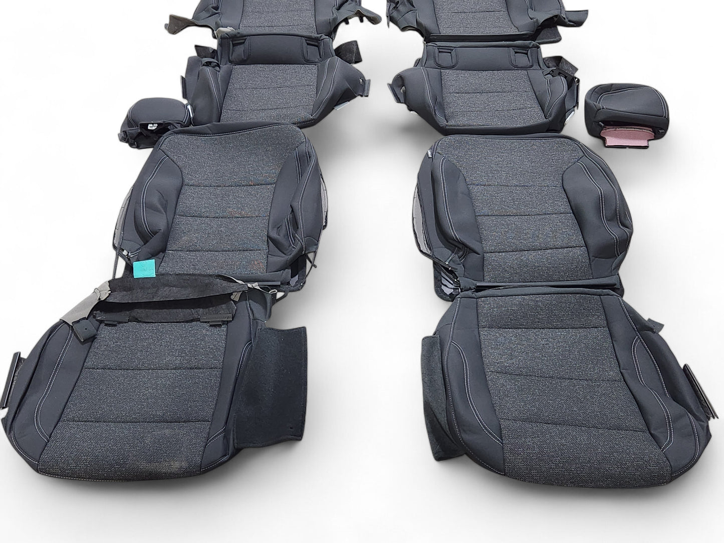 2024-2025 Chevy Traverse Jet Black / Gideon Factory Seat Covers 7 Pass OEM GM