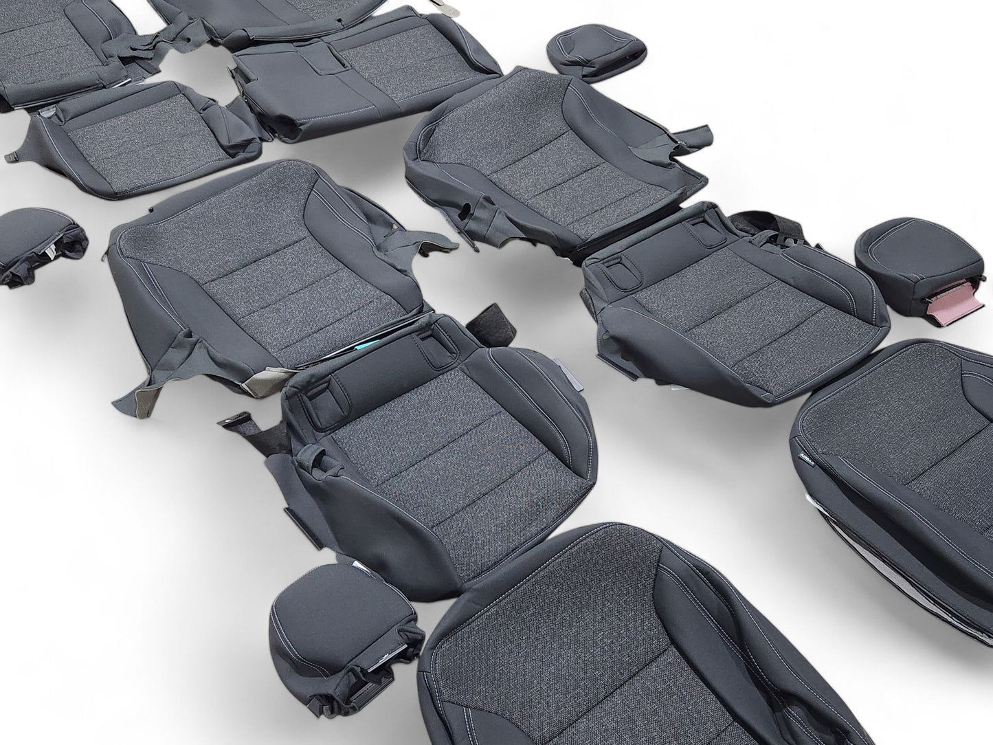 2024-2025 Chevy Traverse Jet Black / Gideon Factory Seat Covers 7 Pass OEM GM